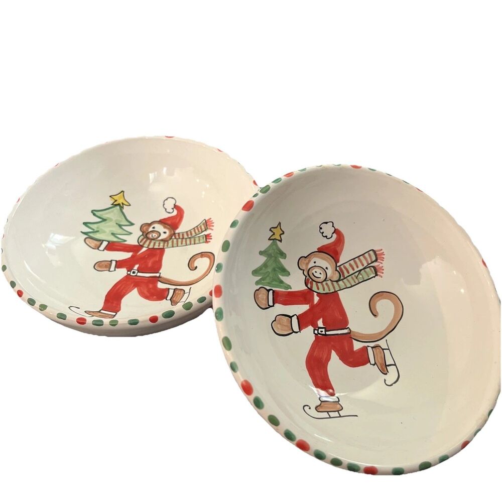 Child's Ceramic Bowls Kelly B Rightsell 6" Set Of 2